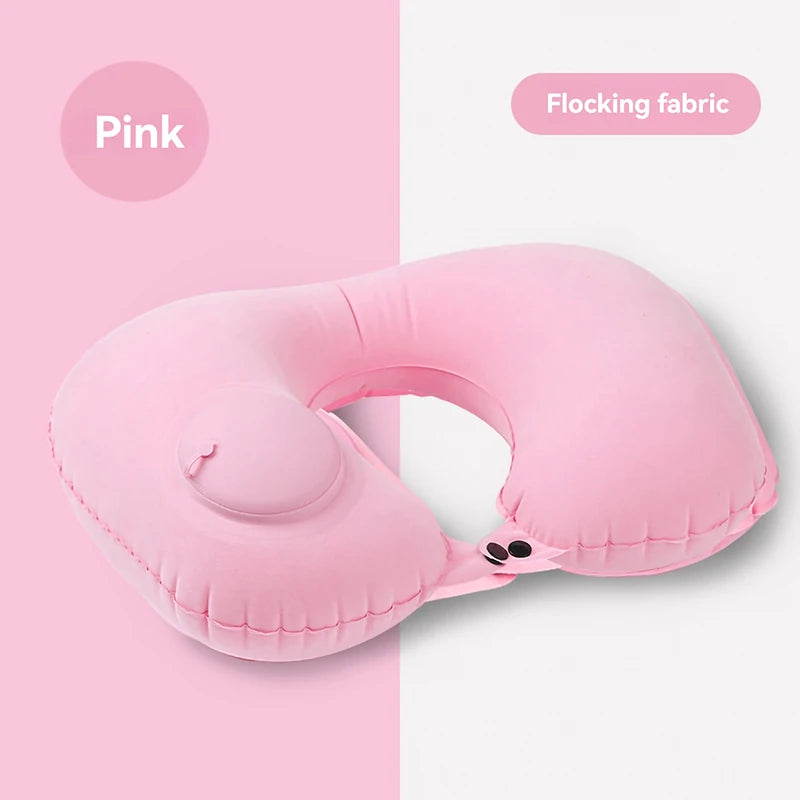 Inflatable U-Shape Travel Neck Pillow — Portable