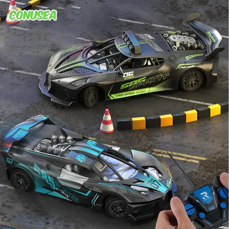 1/18 Scale RC High Speed Drift Sports Car – Remote Control Racing Model for Boys & Kids