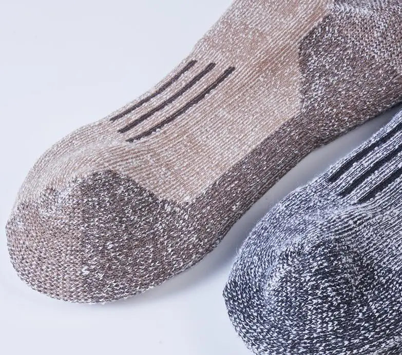 Merino Wool Hiking Crew Socks for Cold Weather