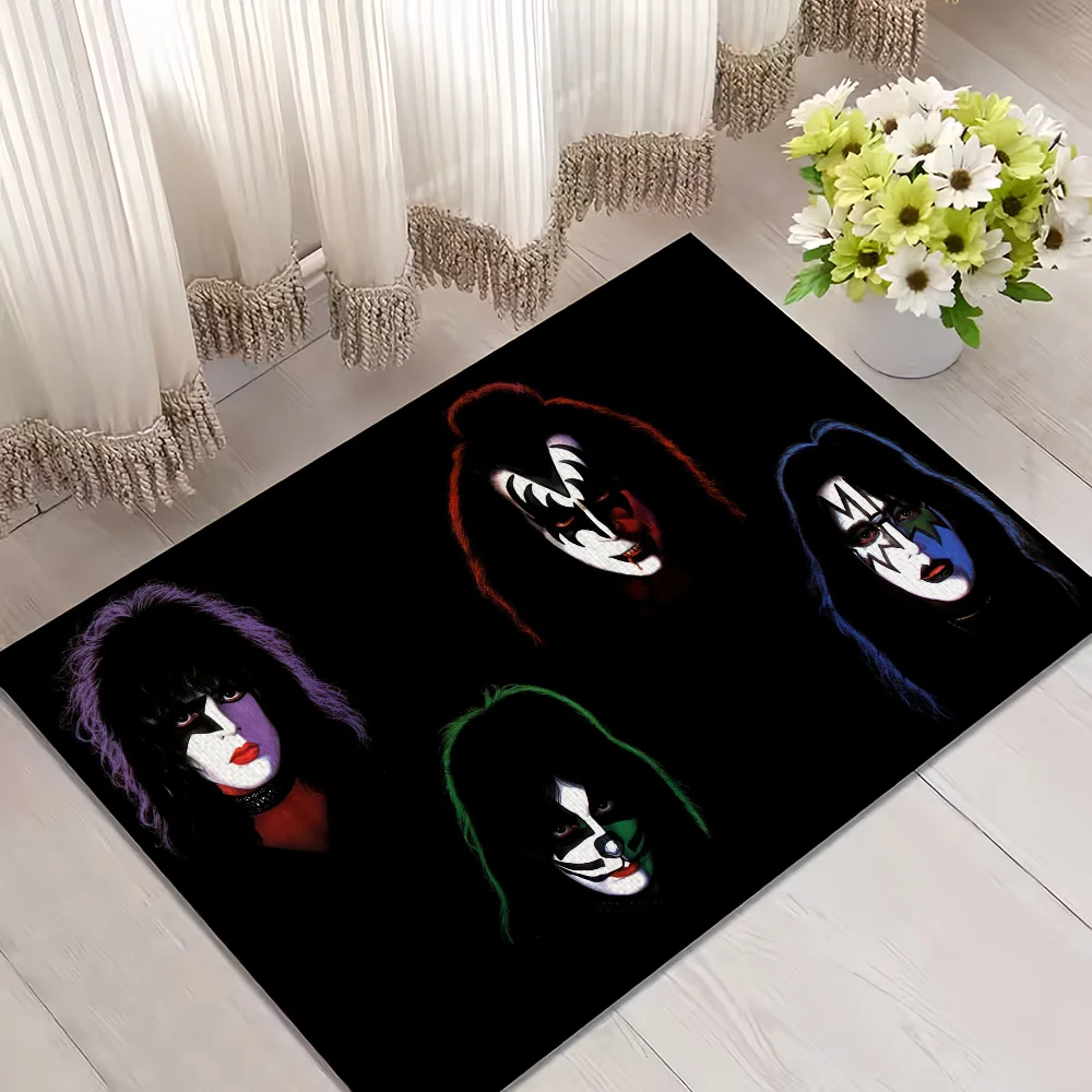 Rock Band KISS Doormat – Non-Slip Welcome Rug for Bedroom, Bathroom & Entryway