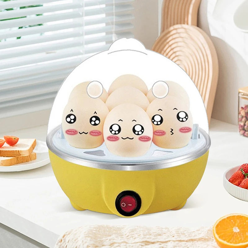 7-Egg Electric Egg Cooker – Auto Power Off, Steamed & Boiled Eggs Breakfast Maker