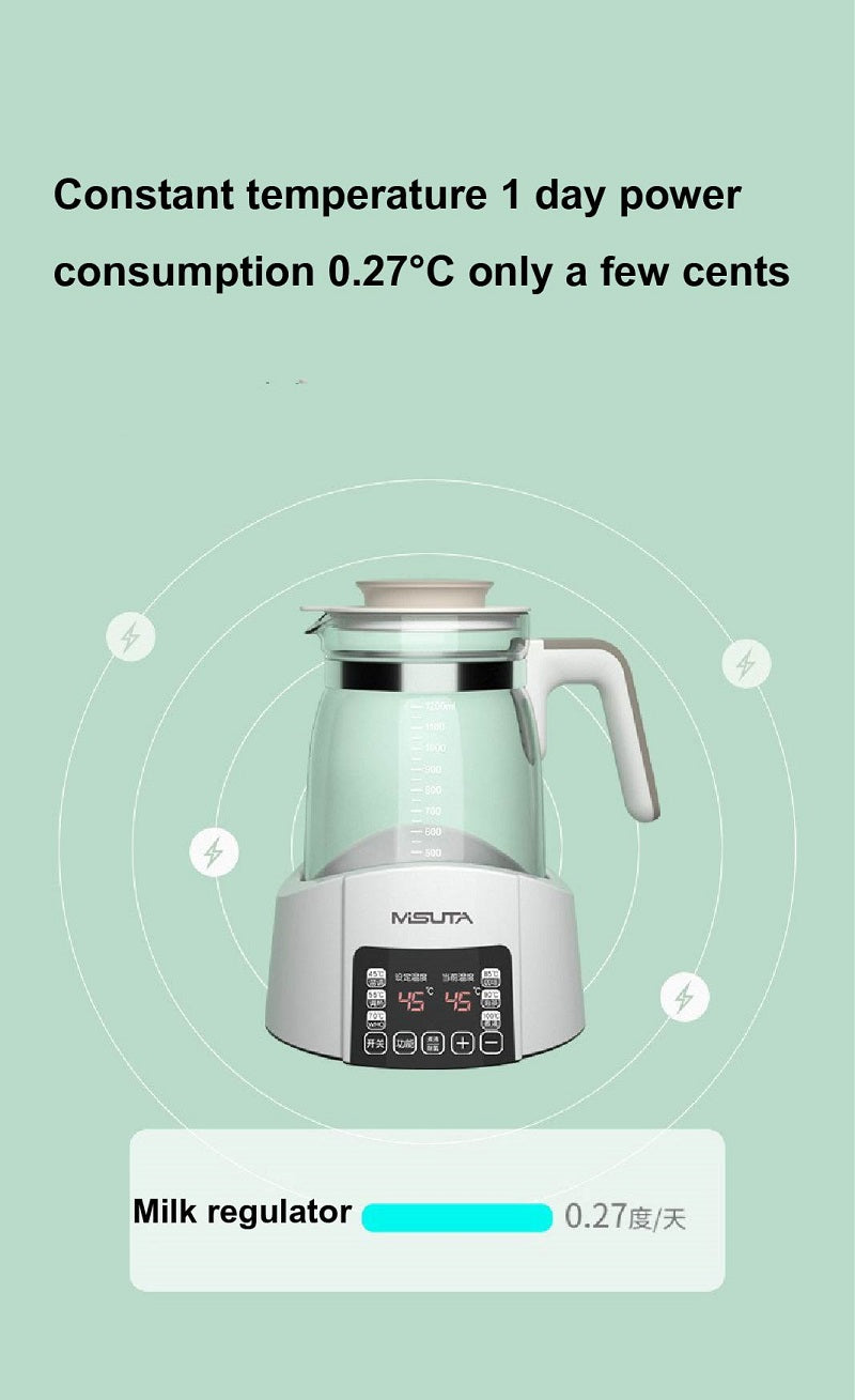 Smart Infant Milk Warmer & Thermostatic Kettle – 1.2L Auto Warm, Insulation Pot for Baby Formula & Milk Powder