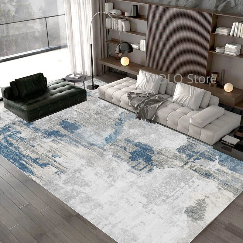 Nordic Abstract Area Rug – Washable Non-Slip Carpet for Living Room, Bedroom & Dining Room