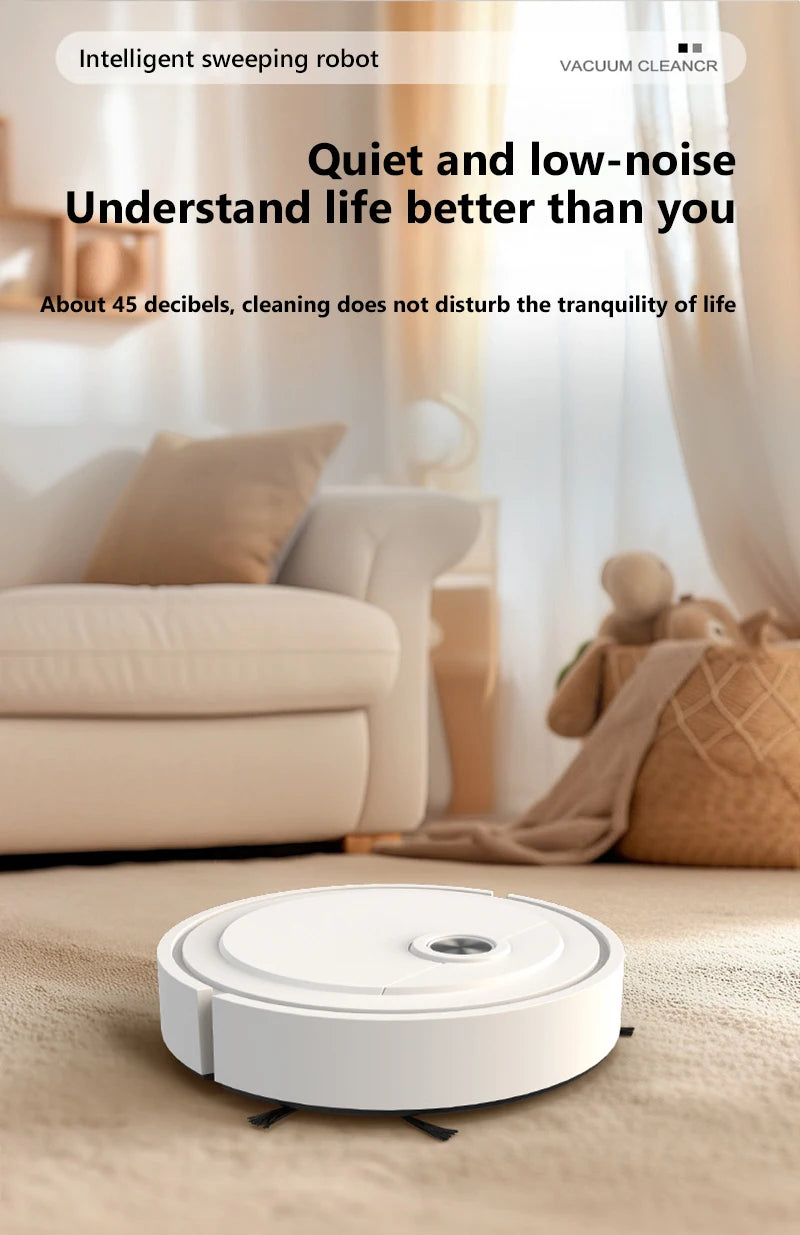 3-in-1 Smart Wireless Robot Vacuum Cleaner — Sweeping, Vacuuming & Floor Washing for Home, Carpet & Pet Hair (2025)