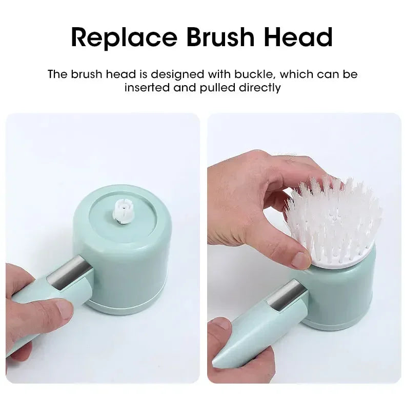 Cordless Spin Scrubber 5-in-1 – USB Rechargeable Electric Cleaning Brush for Bathroom, Kitchen & Tile