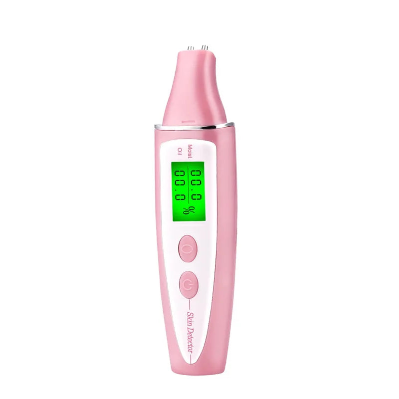 Digital Skin Moisture & Oil Analyzer – Platinum Probe Facial Water-Oil Balance Tester & Skin Diagnostic Device