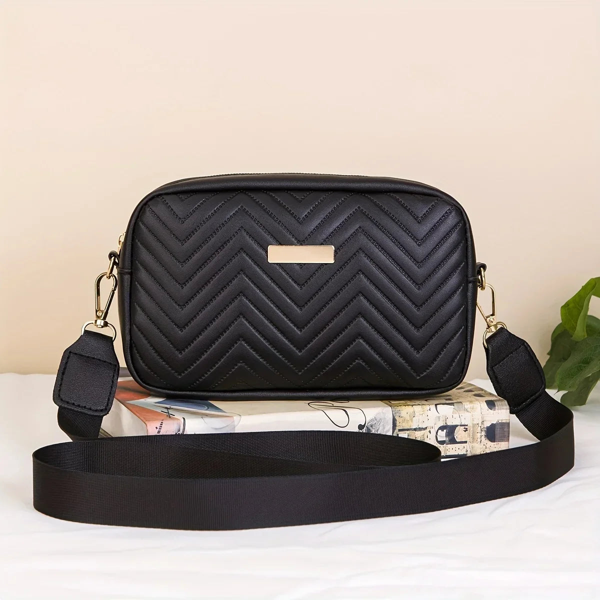 Minimalist Quilted Crossbody Bag – Trendy PU Shoulder Bag & Phone Wallet for Women