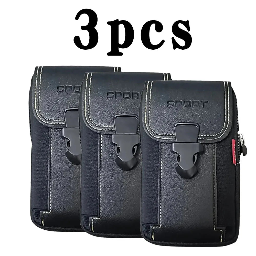 Men's Tactical MOLLE Belt Phone Holster – Waist Bag, Card Holder & Duty Belt Pack