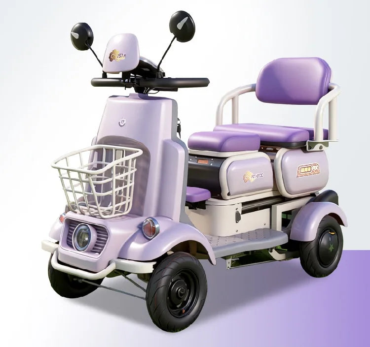4-Wheel Mobility Scooter for Seniors, 650W Power Assist