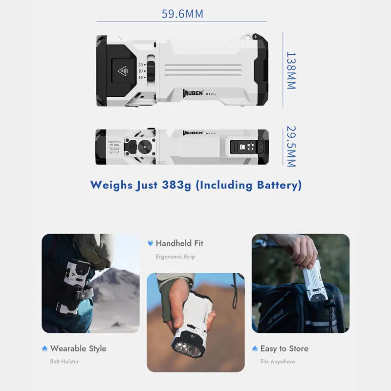 WUBEN X1 Pro Rechargeable EDC Flashlight — High-Output Compact Everyday Carry