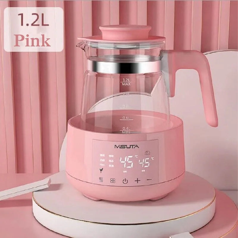 Smart Milk Warmer & Electric Kettle 1200ml — Constant Temperature Baby Bottle Warmer