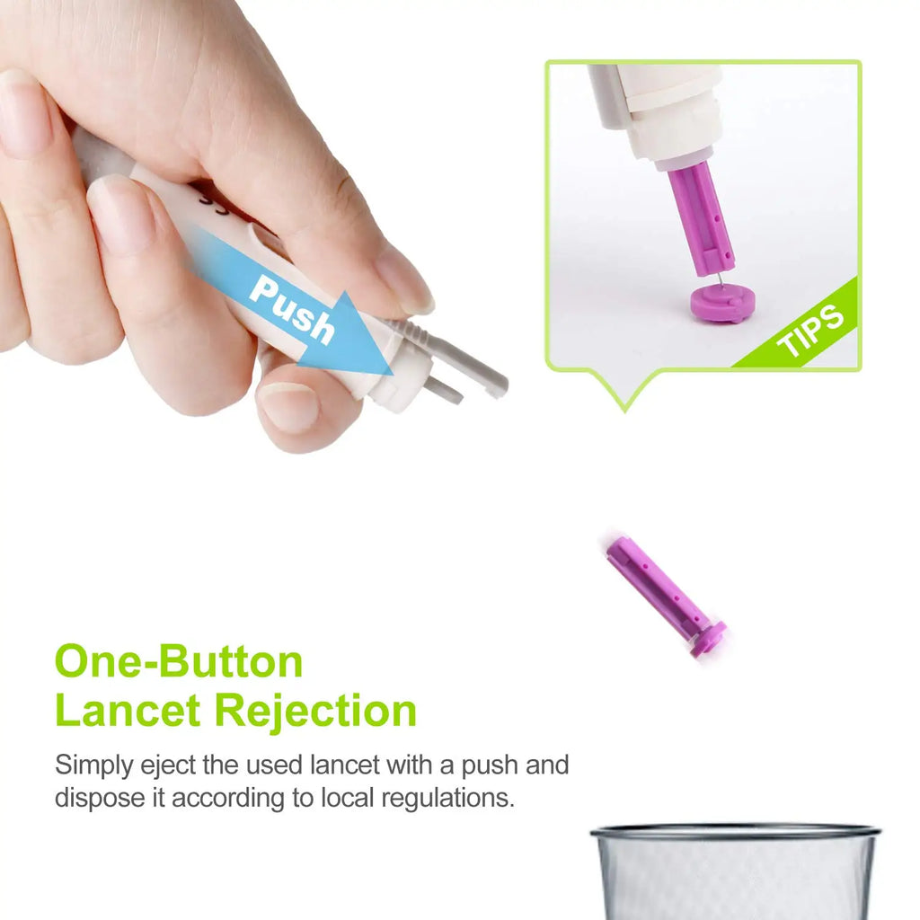 Diabetic Lancets 30G – Multicolored Universal Sterile Needles for Blood Glucose Testing
