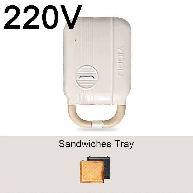 Mini Sandwich Maker & Breakfast Multi Cooker – Electric Toaster, Pancake, Waffle & Donut Maker for Kitchen