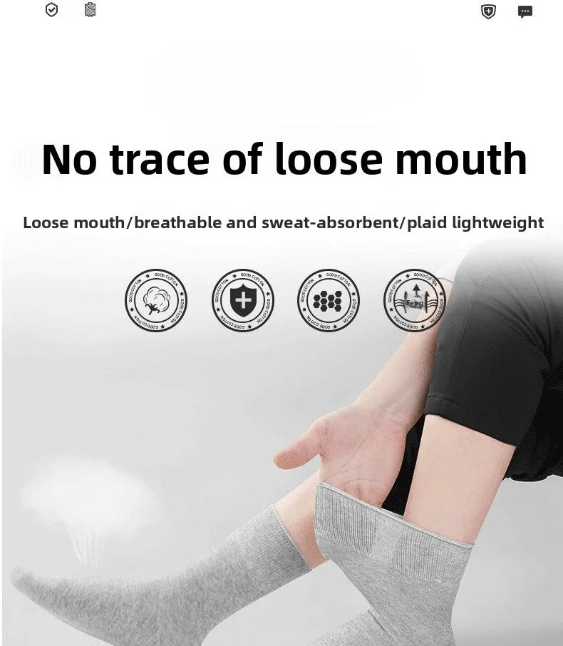 Non-Binding Diabetic Socks for Wide Feet – 5 Pairs Breathable Comfort for Elderly, Pregnant & Diabetes Patients