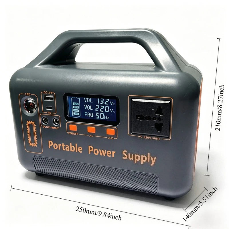 500W Portable Power Station S500 — Solar Generator for Camping & Emergency Backup