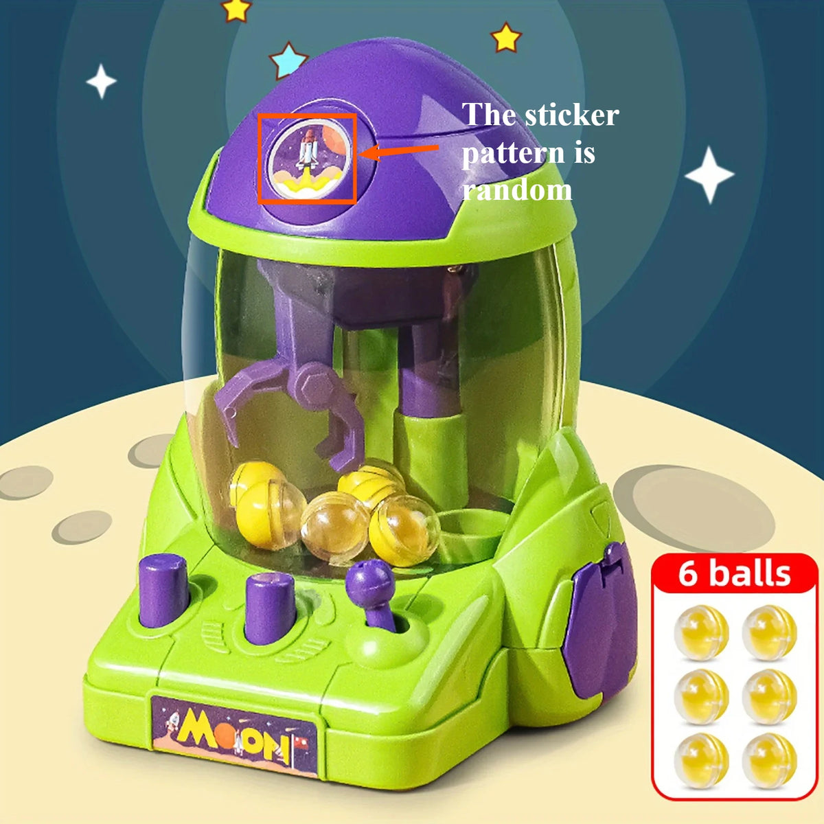 Space Rocket Crawler, Ball Pincer & Egg Twister – Kids Novelty Toy Gift Set