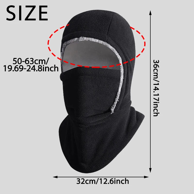 Adjustable Winter Balaclava with Full Face and Neck Cover