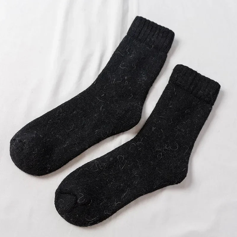 Men's Thick Merino Wool-Blend Winter Socks