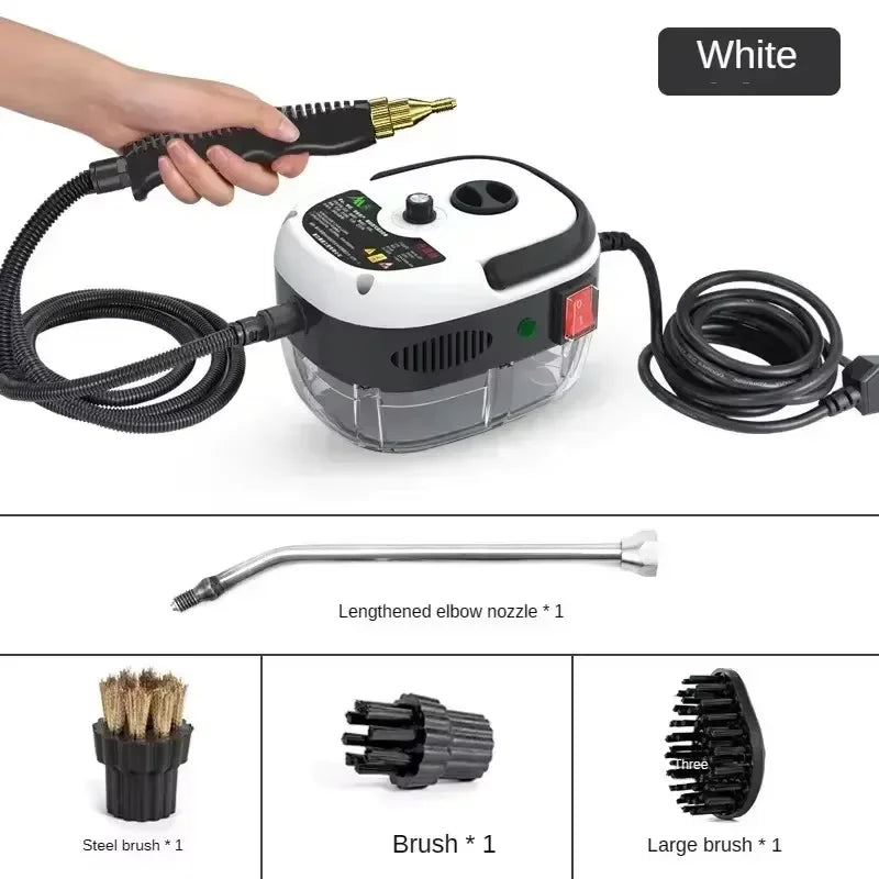 Portable Handheld Steam Cleaner — High-Temperature Pressurized Cleaning Machine with Brush Heads