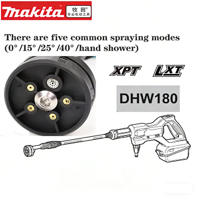 Makita DHW180 18V Cordless High Pressure Washer – Portable Battery-Powered Cleaning Tool