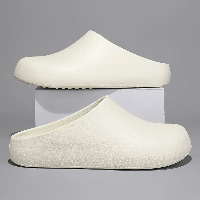 Men's All-Season Non-Slip Waterproof Chef Shoes – Closed-Toe Work Slippers