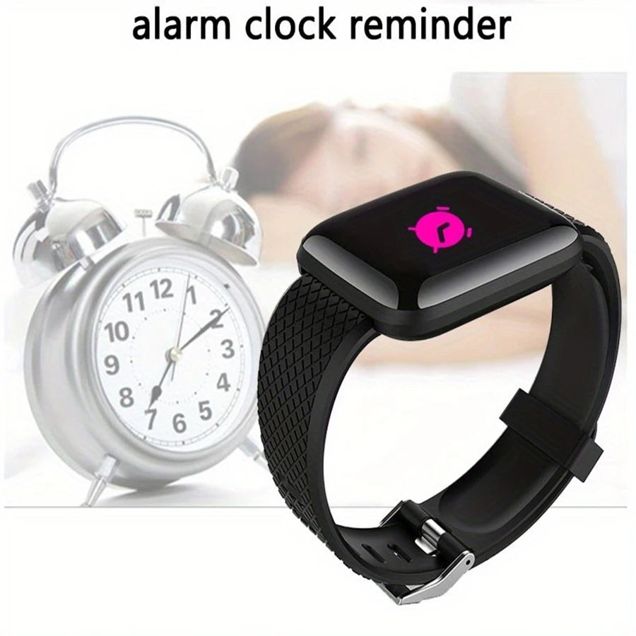 Track Every Move. Every Day. — Y68 & 116Plus Smartwatch | Fitness Tracker, Heart Rate Monitor, Sleep Tracker, Message Alerts, Android & iOS, 9 Colors