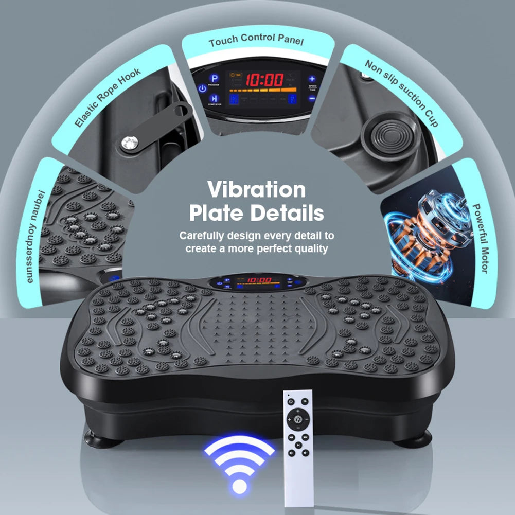 Fat Shaking Bluetooth Full Body Vibration Machine — Adjustable Speed Home Training Platform