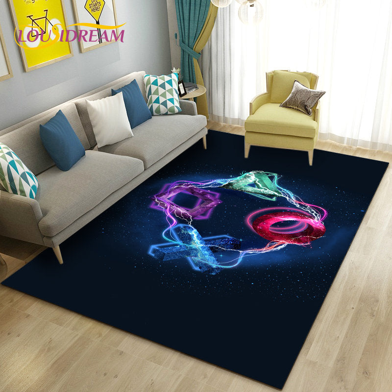 3D Game Controller Area Rug – Non-Slip Kids Carpet for Bedroom, Living Room & Playroom