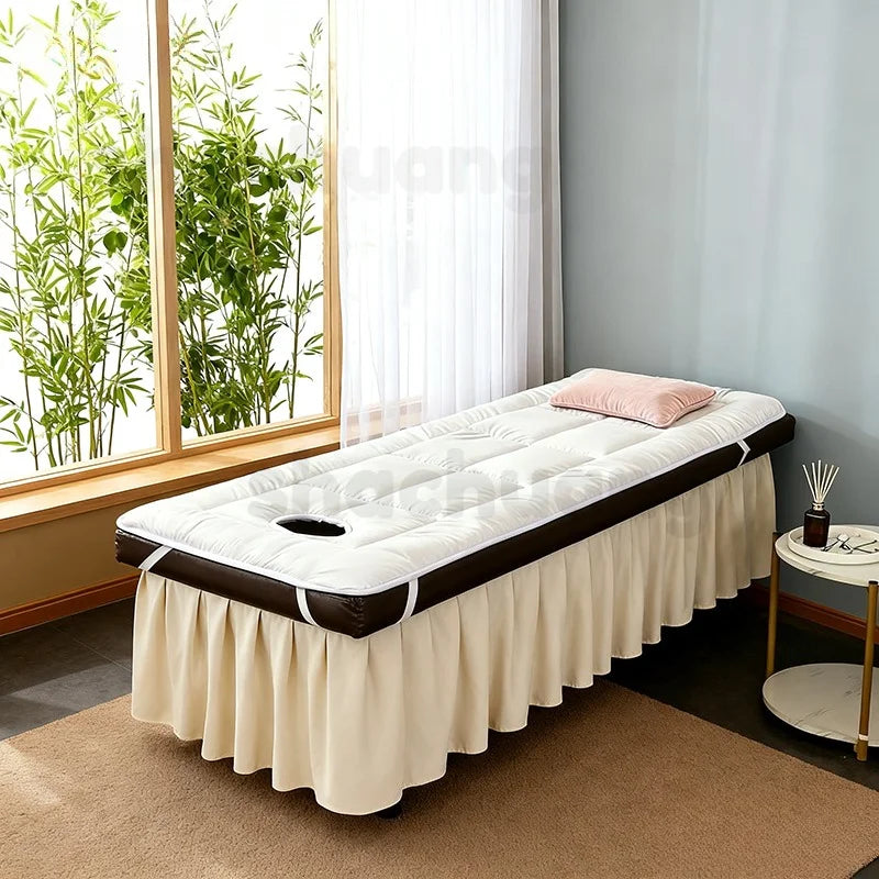 Professional SPA Massage Table Pad – Foldable Facial Bed Cushion with Elastic Bands