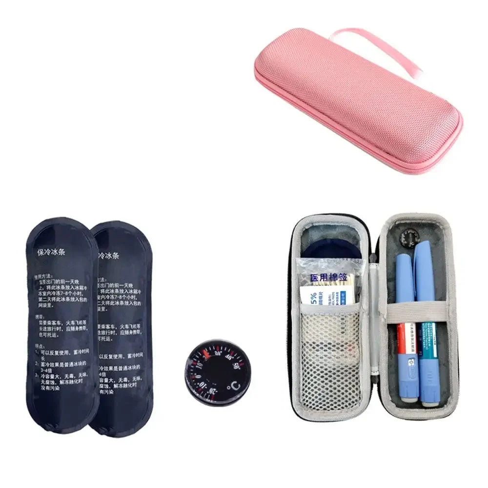 Portable EVA Insulin Cooling Bag – Waterproof Thermal Insulated Diabetic Pen Storage Bag