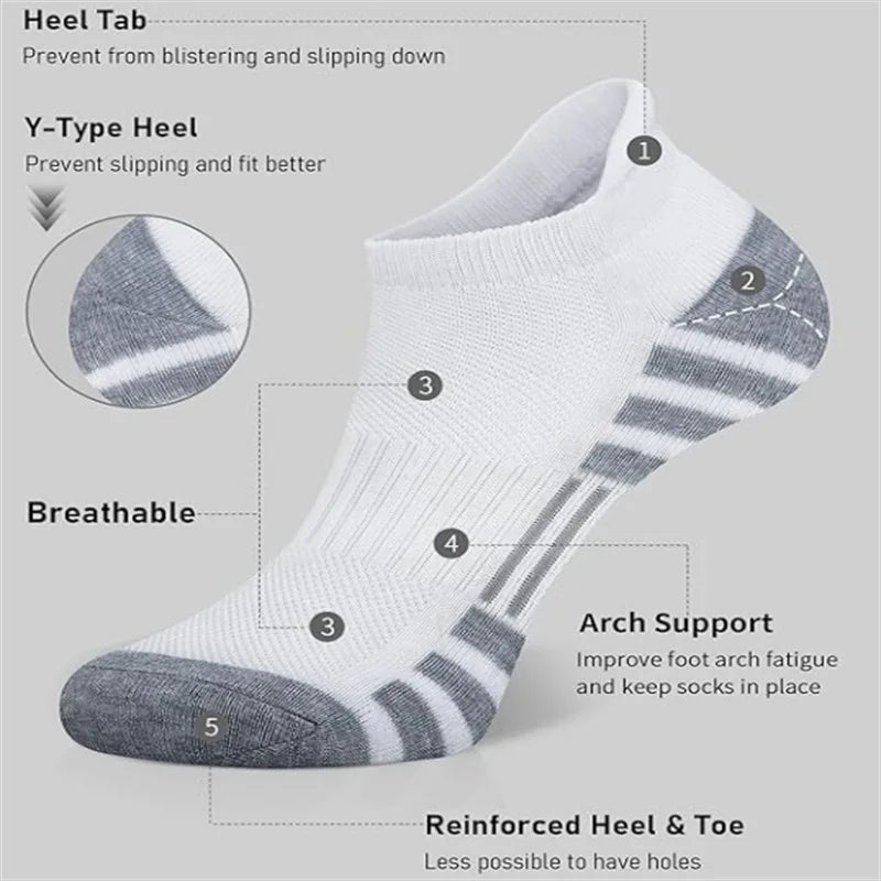 Cushioned Ankle Athletic Socks – Low-Cut Tab Multipacks