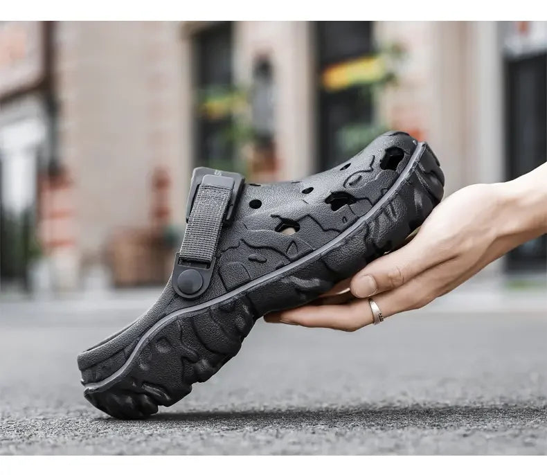 Men's Summer Clogs — Non-Slip Breathable Thick Bottom Beach Sandals Big Size 45 46 47