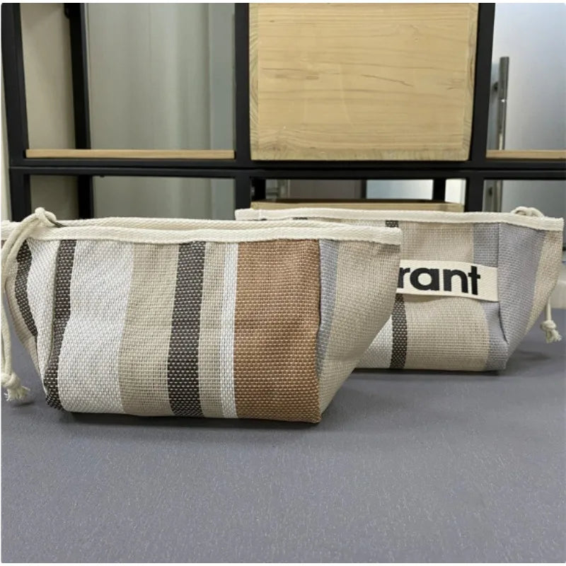 Canvas Zipper Makeup Storage Bag – Small Handheld Cloth Bag for Women 2026