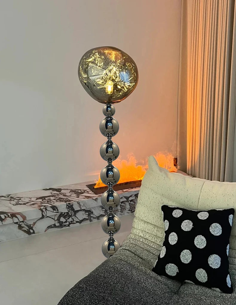 LED Floor Lamp – 150 cm Black or Silver