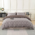 Heart Print Duvet Cover Set – Soft 3-Piece Bedding with 2 Pillowcases, 3 Colors & 11 Sizes