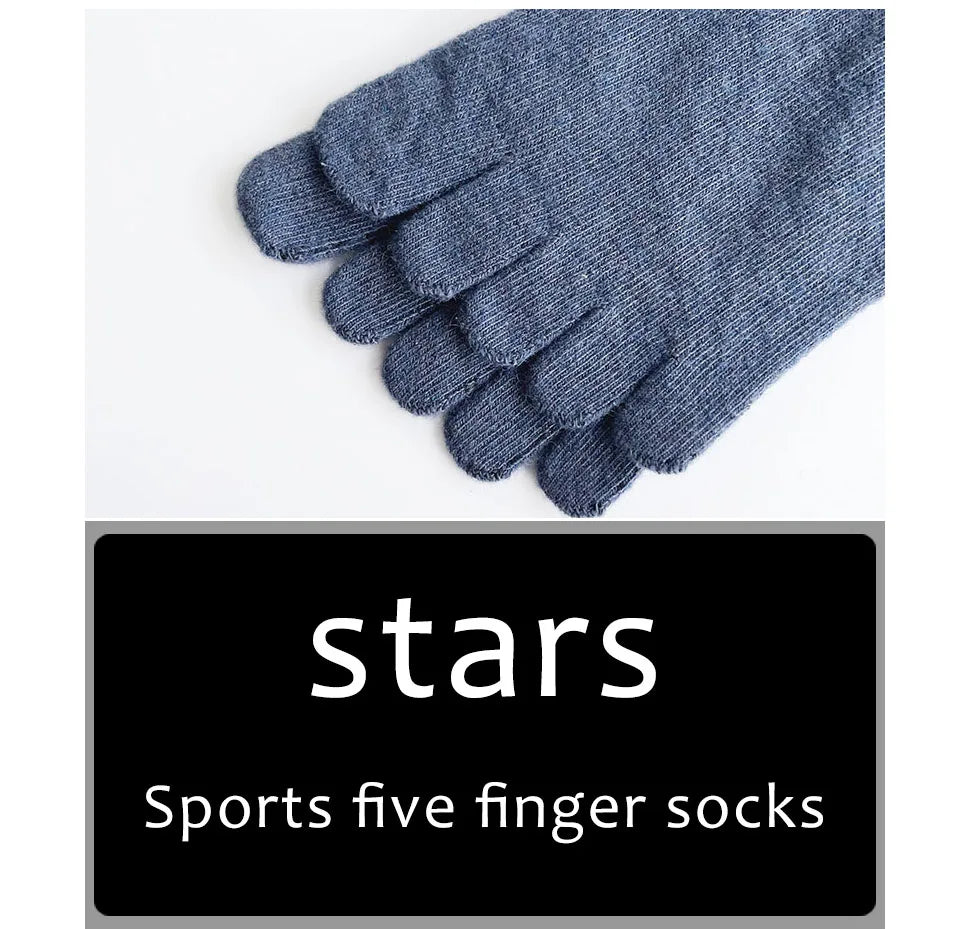 Men's Winter Five-Toe Socks, Single or 5-Pair Pack