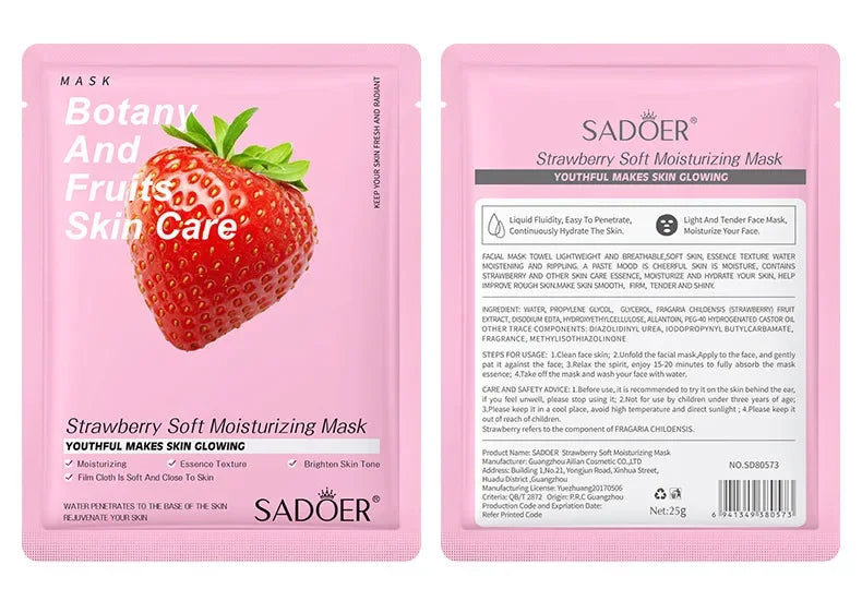 Natural Plant Face Masks — Moisturizing & Firming (8-Pack)
