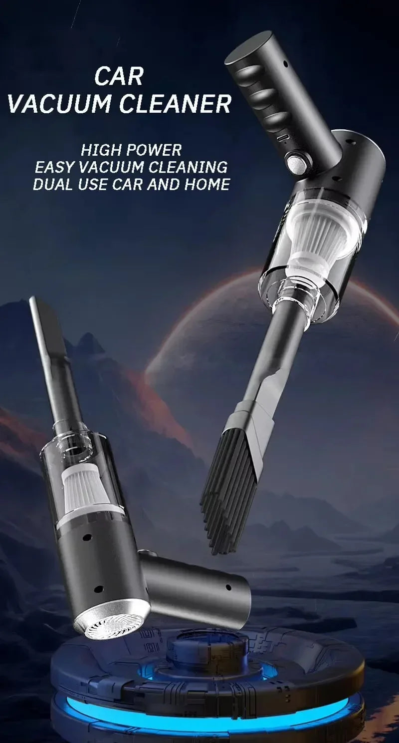Wireless Handheld Car Vacuum – 5,500Pa USB Rechargeable