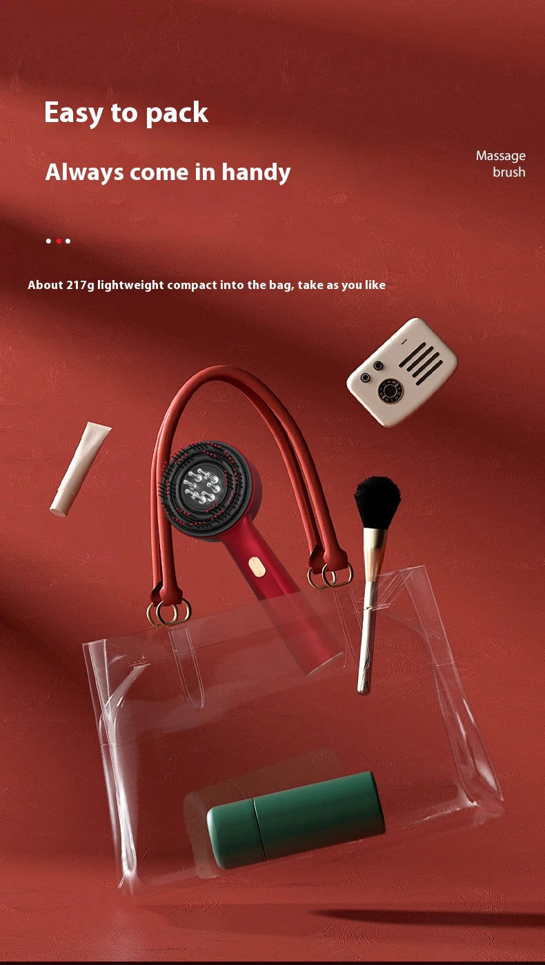 Red Light Therapy Scalp Massage Comb — Anti-Hair Loss LED Hair Growth Device