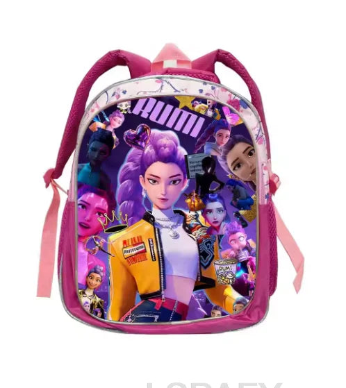 KPop Character Kids Backpack – Lightweight 12-Inch School Bag