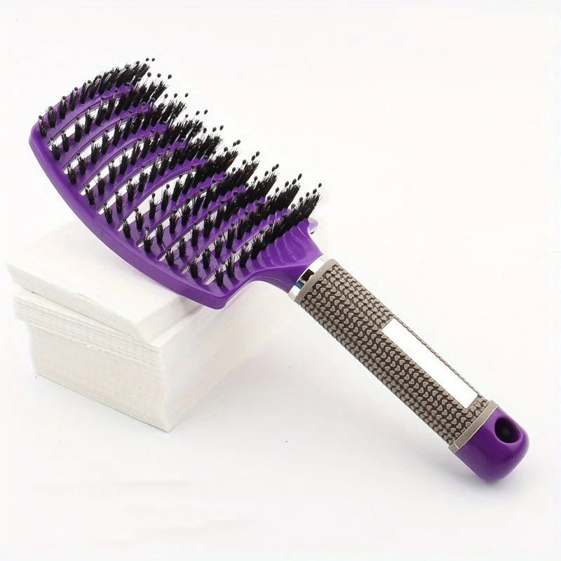 Scalp Massage Hair Brush – Professional Detangling Tool for Wet & Curly Hair