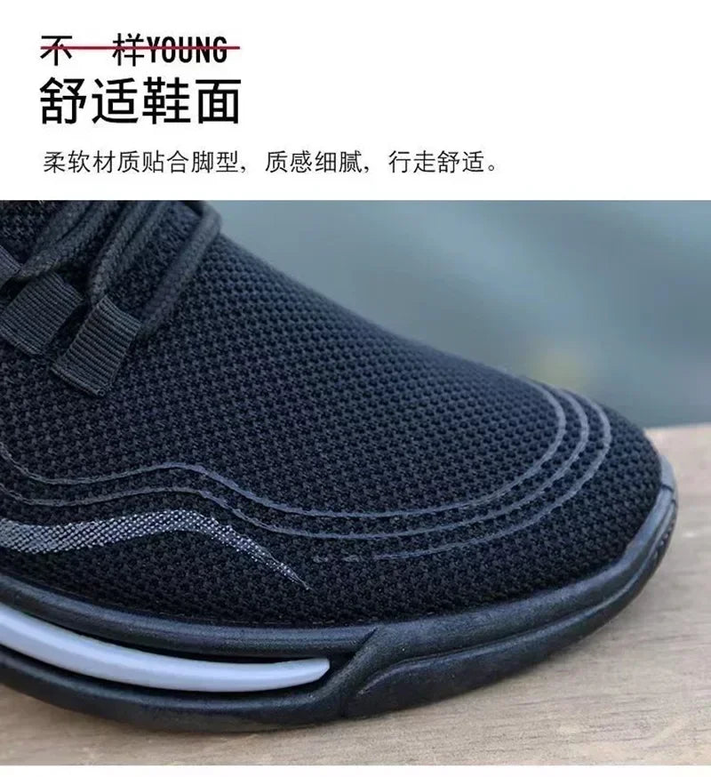 Men's Slip-On Fashion Sneakers – Breathable Running & Gym Shoes