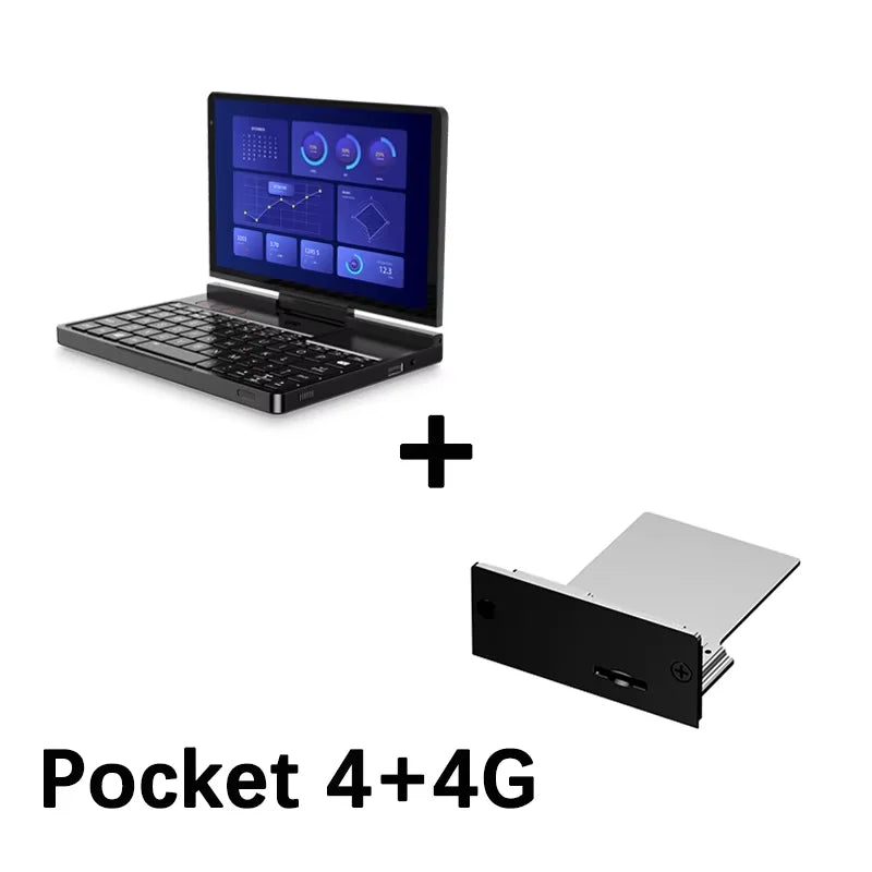 GPD Pocket 4 8.8" Mini Laptop – AMD Ryzen AI 9 HX 370, Up to 64GB LPDDR5X, 2TB NVMe, 144Hz Touch, Windows 11