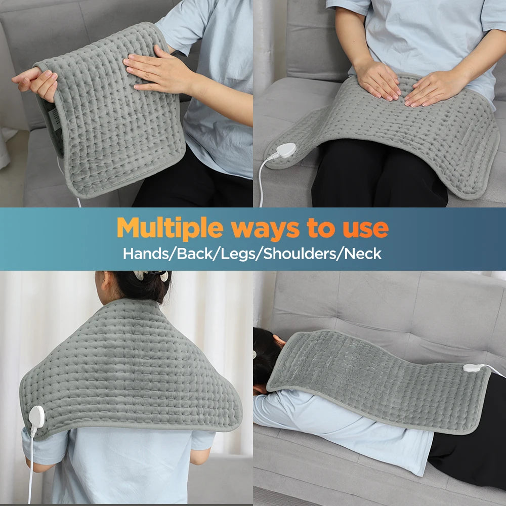 Electric Heating Blanket Mat – Heated Pad for Bed & Sofa, Warm Winter Thermal Blanket, 58x29cm