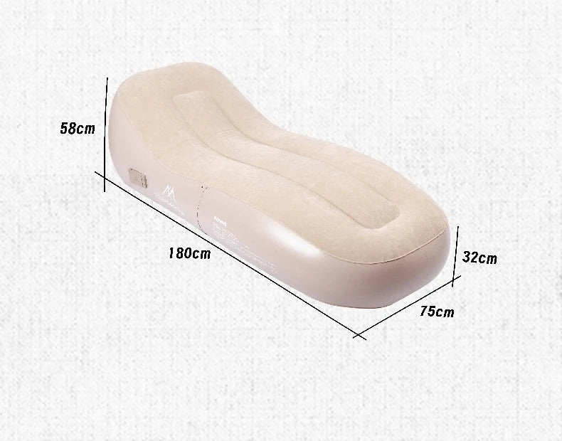 Inflatable Outdoor Air Sofa Bed – Automatic Self-Inflating Camping Sleeping Mat, 180x75x58CM