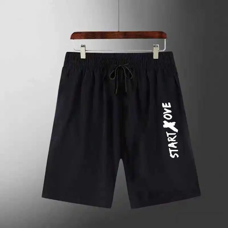 Men's Gradient Print T-Shirt & Shorts Casual Summer Sporty 2-Piece Set