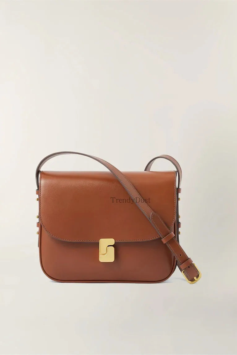 Tofu Square Crossbody Satchel – Luxury PU Leather Small Shoulder Bag for Women