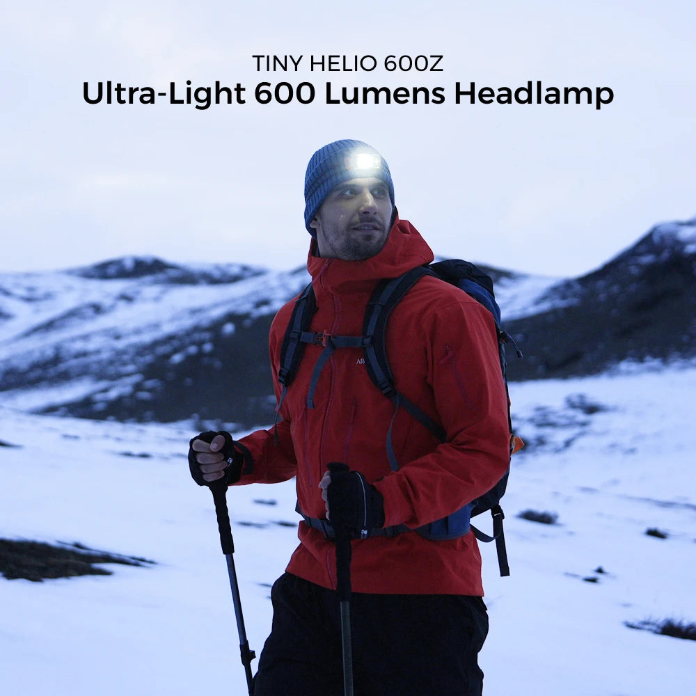 FLEXTAIL TINY HELIO 600Z Headlamp – 600 Lumens, IP67, Replaceable Battery, 6 Modes