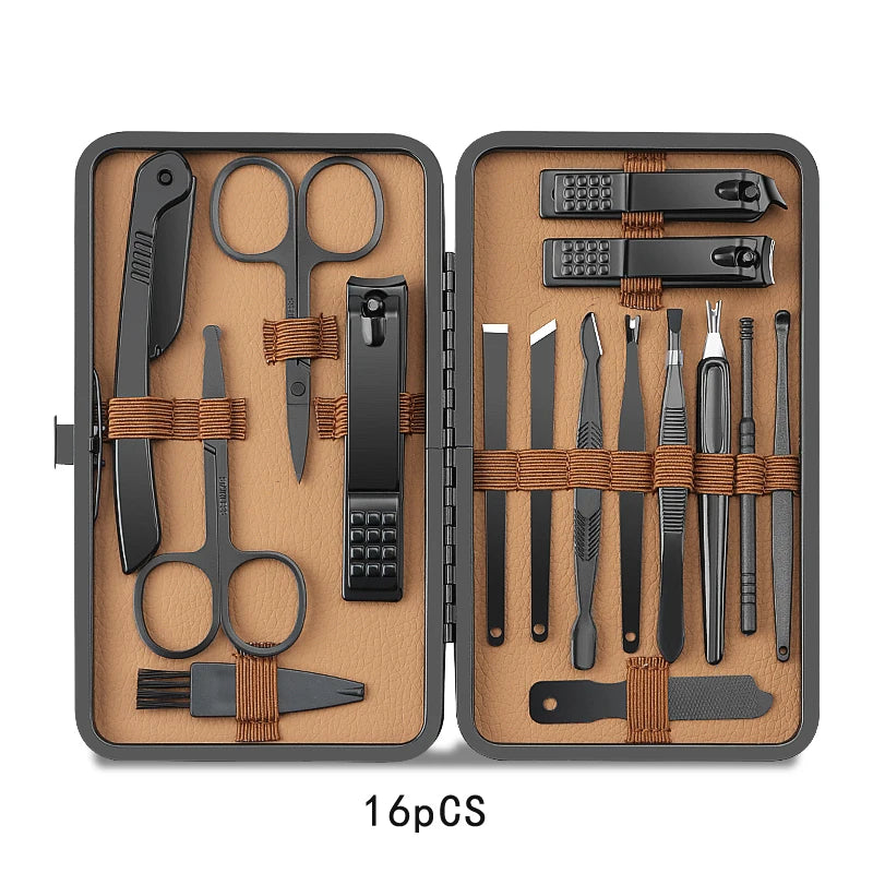 Stainless Steel Nail Clipper & Pedicure Set — Multi-Pack