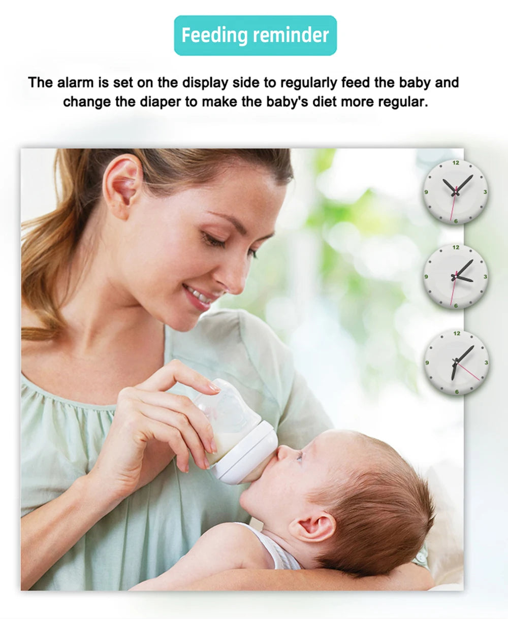 3.5" Wireless Video Baby Monitor – Night Vision, Temperature Monitoring, 2-Way Audio | No WiFi Needed